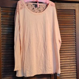 DKNY LONG TUNIC WITH LACE BACK